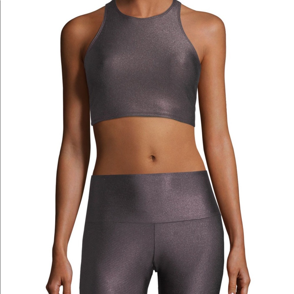 onzie flow peek a boo racer back sports bra